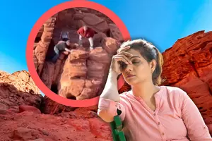 Viral Video of Idiots Toppling Rock Formation Near Lake Mead