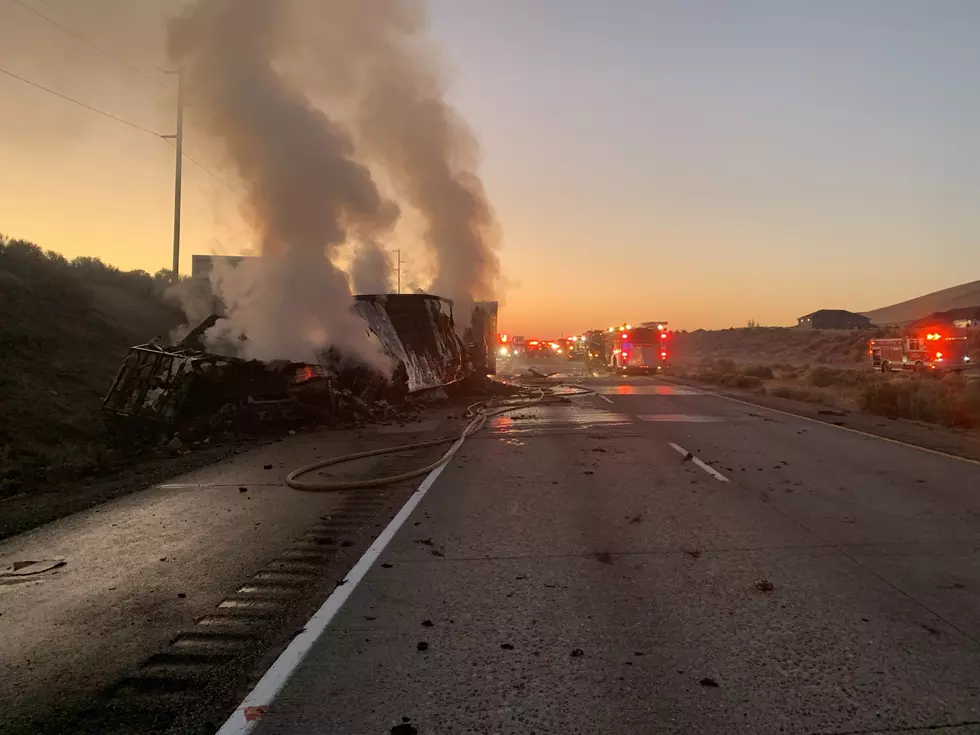 Fiery Head-On Crash Closes I-82 For Hours