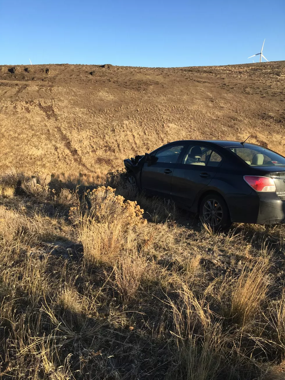 Subaru Stops Just Short of 75 Foot Drop Post-Wreck