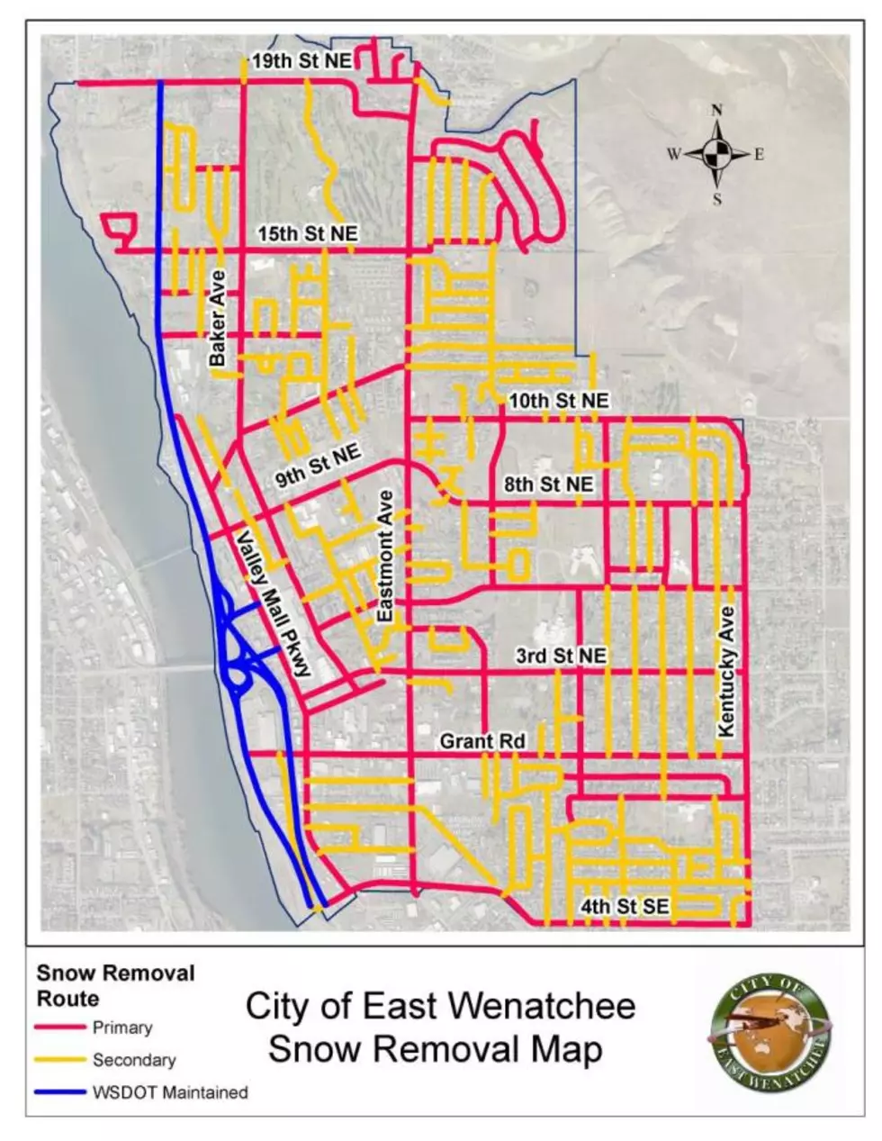 City of East Wenatchee Releasing Information on Snow Removal