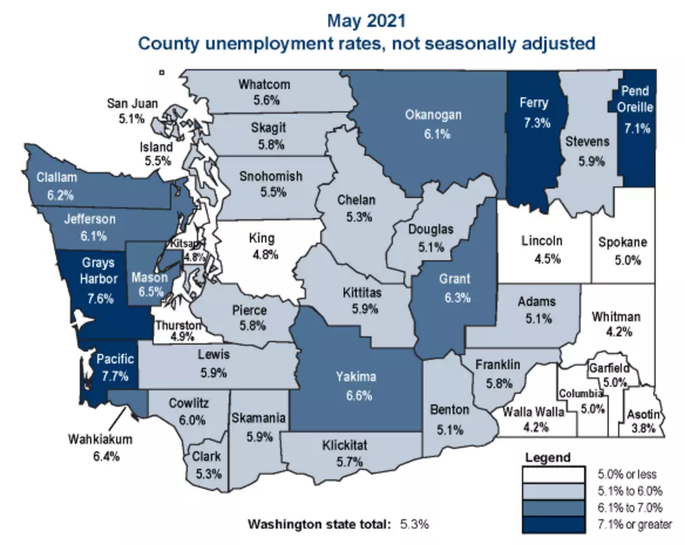 Douglas County Unemployment Best in North Central Washington
