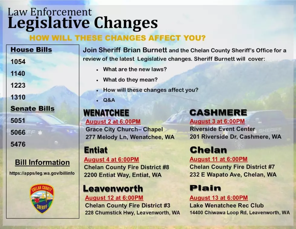 Chelan County Sheriff Brian Burnett Meeting with Communities Over New Police Legislation