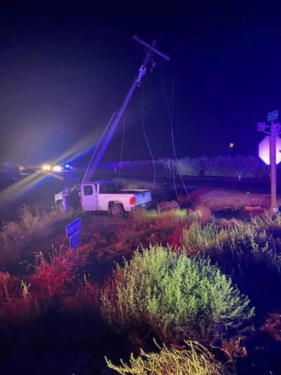 Driver Hits Power Pole Near Quincy Resulting in Massive Power Outages