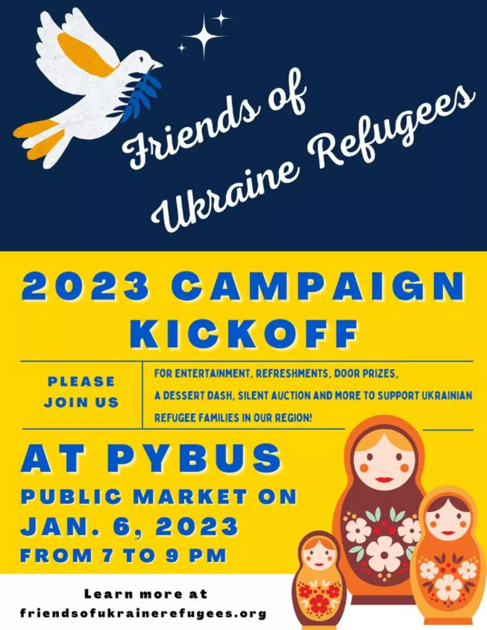 Friends of Ukraine Refugees Host Silent Auction at Pybus Market
