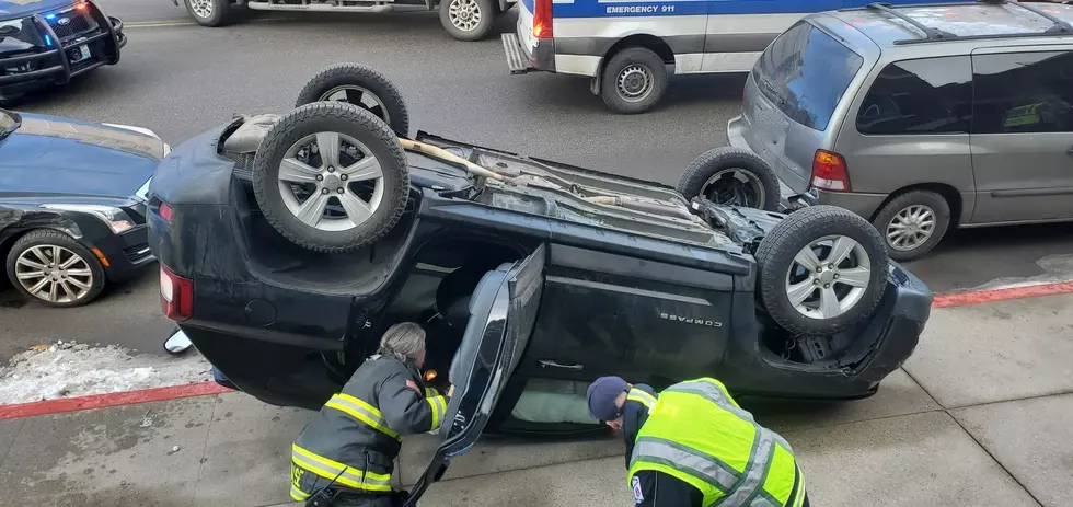 Rollover Crash In Busy Central Wenatchee Intersection