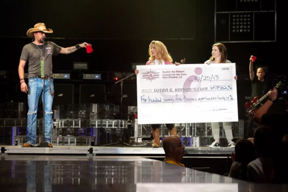 Jason Aldean Writes $575,000 Check to Susan G. Koman Foundation