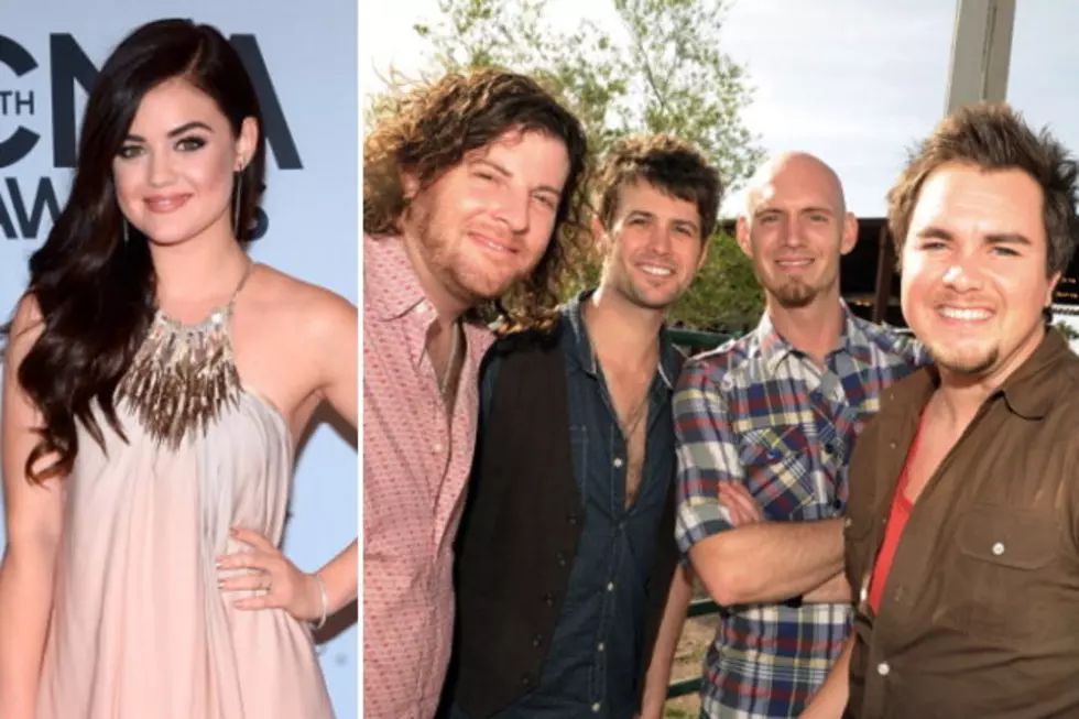 Lucy Hale Sings on Stage With the Eli Young Band in Arlington