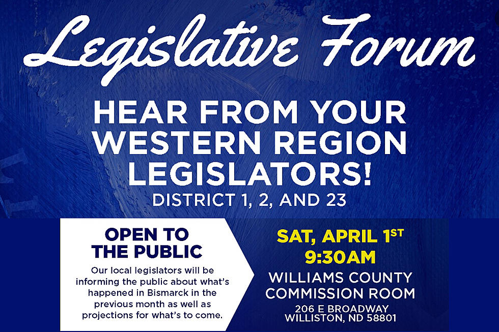 Legislative Forum Set for April 1 In Williston