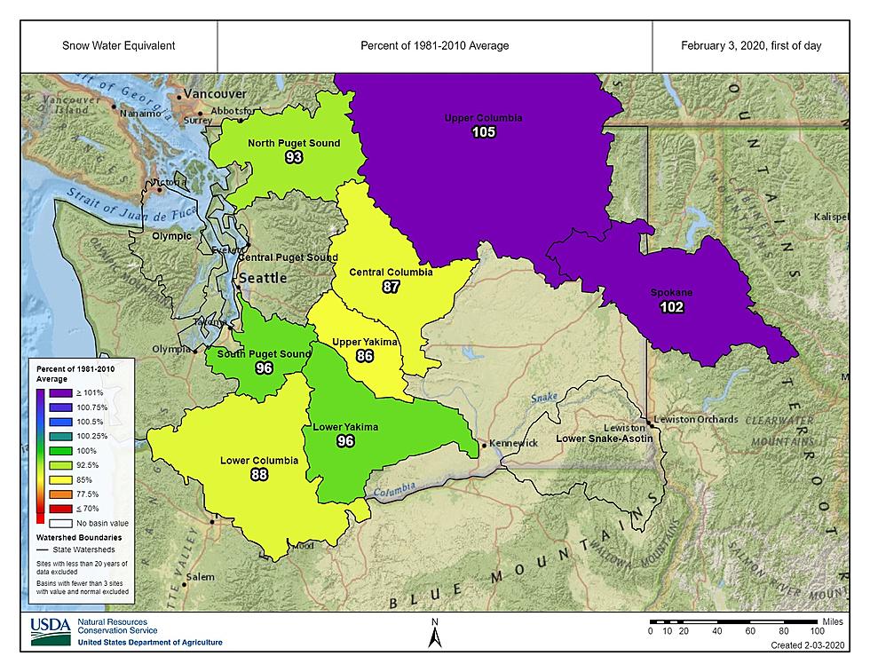 Washington Snowpack Rebounded Nicely In January