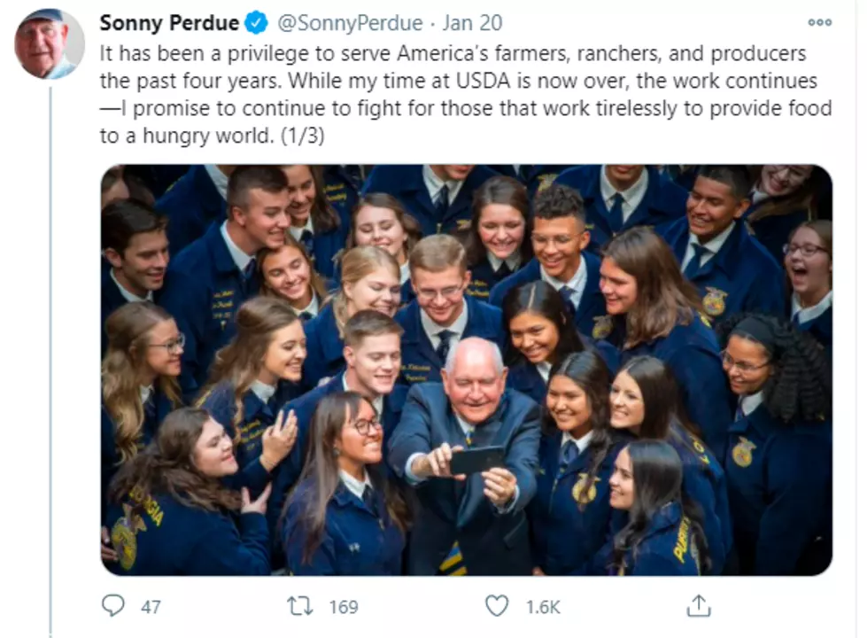 Former Agriculture Secretary Perdue Privileged to Serve Farmers