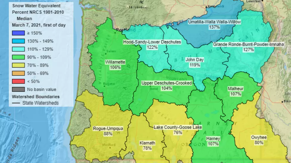 Oregon Snowpack Concerning For Early March