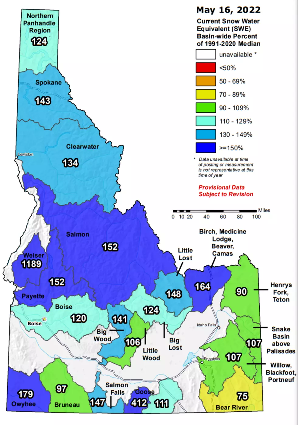 NRCS: Recent Snowstorms Did Not Have A Big Impact On Idaho Snowpack