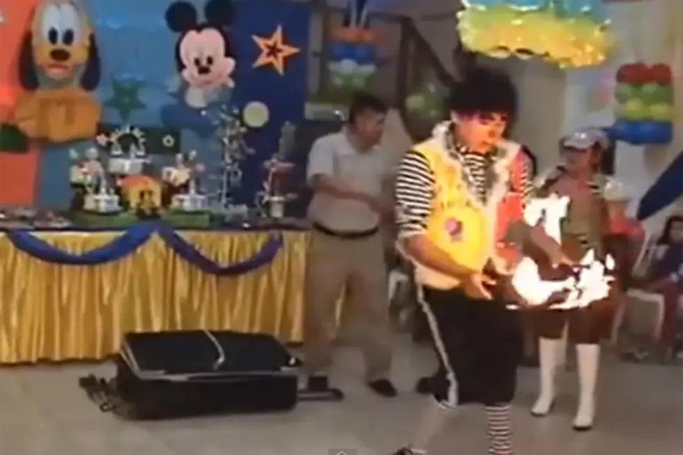 Clown Accidentally Burns a Bird Alive During Kid Party! [VIDEO]
