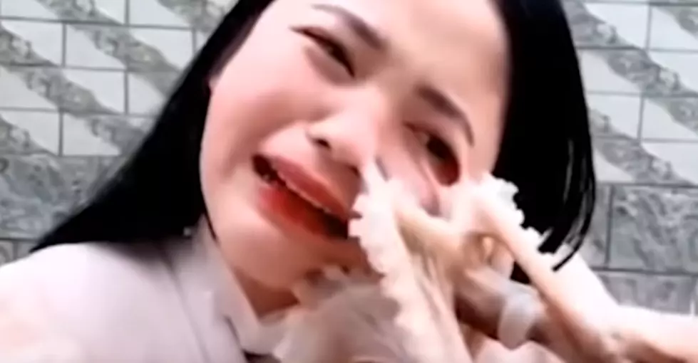 Woman Tries to Eat Live Octopus and Hilarity Ensues! [VIDEO]