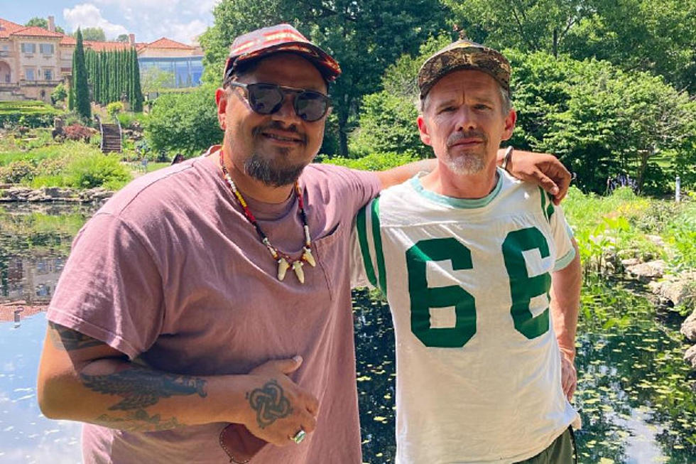 Ethan Hawke & Sterlin Harjo Spotted in Tulsa at the Historic Philbrook Museum of Art