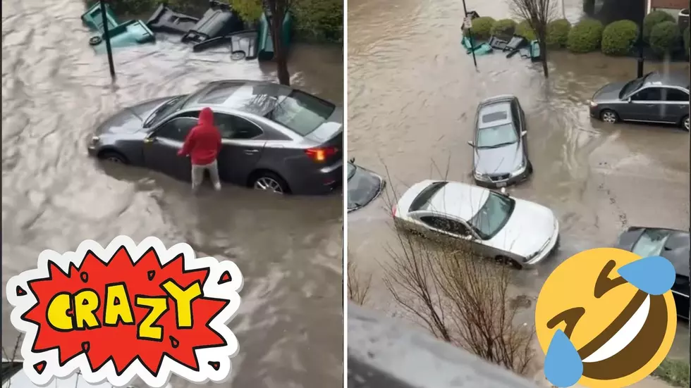 Ohio Man Takes Risk To Save His Car From Sewage Flood