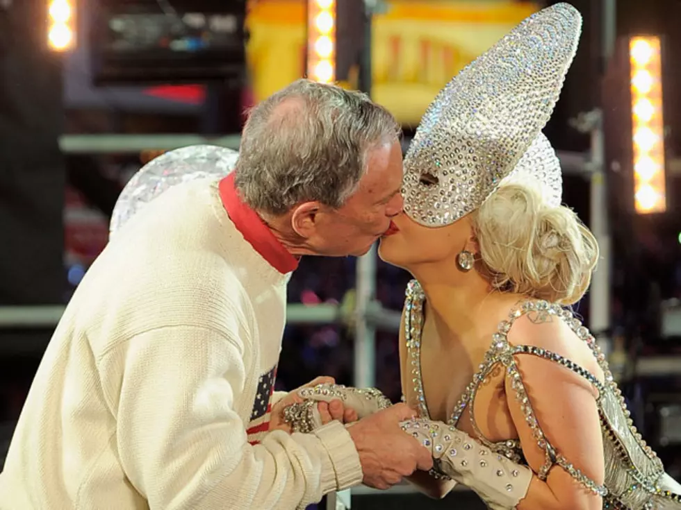 Lady Gaga and Mayor Bloomberg’s Kiss Tops the 5 Romantic Moments of the New Year [PHOTOS, VIDEO]