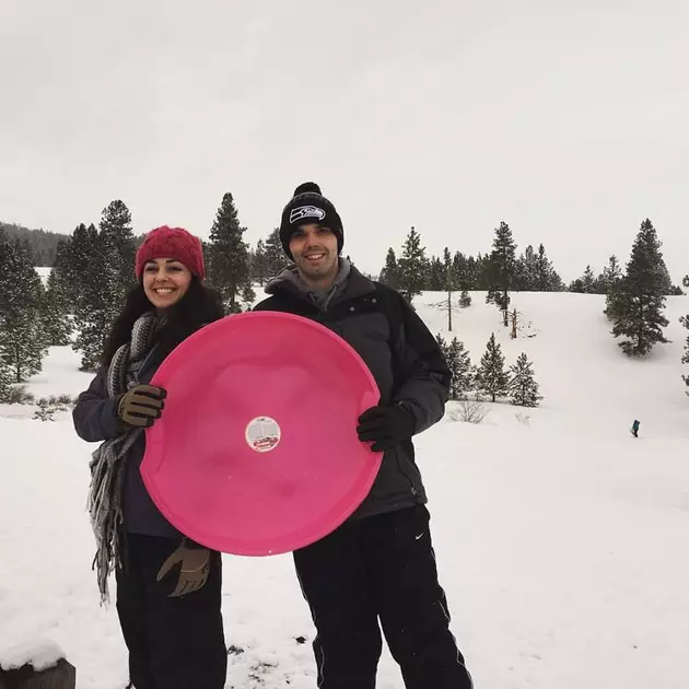 Video of Billy and Charene Sledding on Blue Mountain