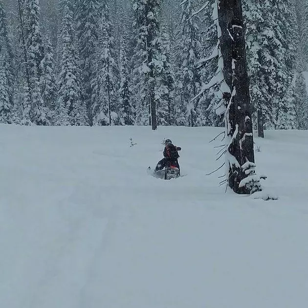 Heavy Wet Snow Hits Lolo Pass, Making Snowmobiling Difficult