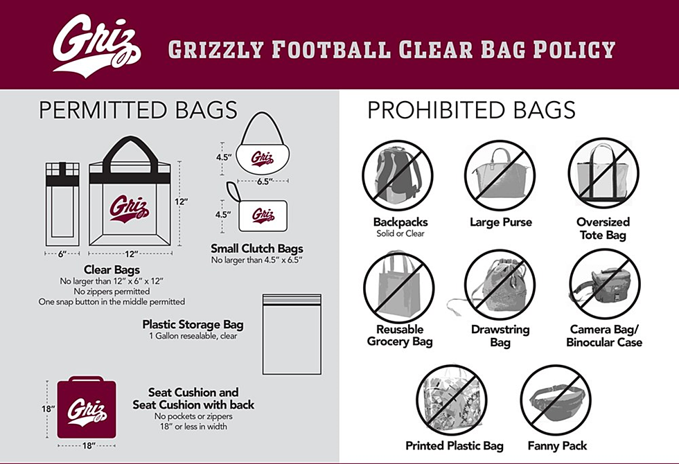 New Grizzly Football Stadium Bag Policy is Pretty Clear