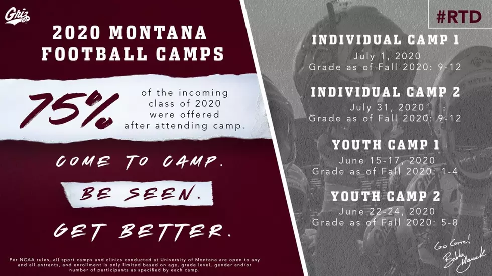Griz Football Adjusts Youth Summer Camp Schedules