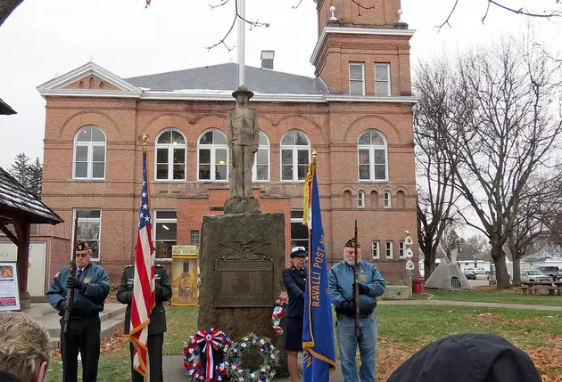 Wreaths Were Laid at the WW1 Doughboy Statue in Hamilton