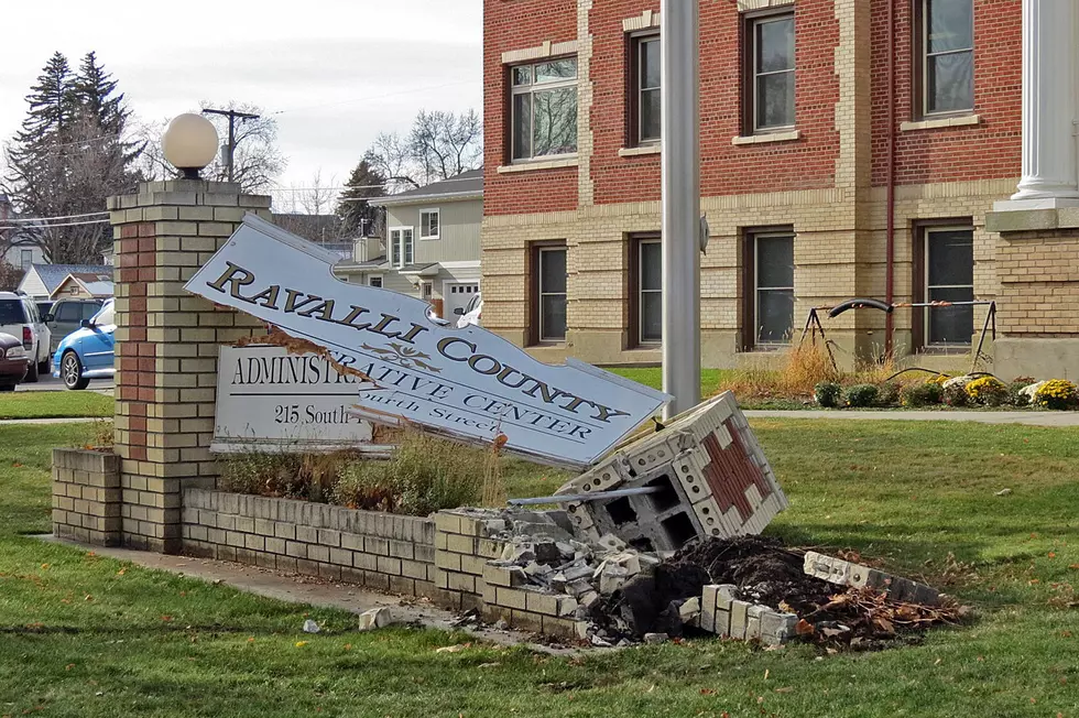 Oops – Ravalli Administration Sign Knocked Down by Car