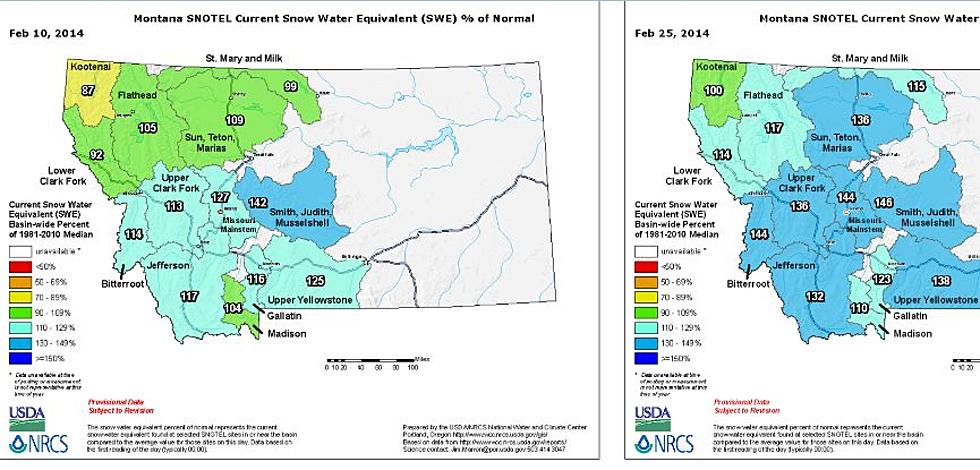 Snowpack Way Above Normal, Rain and Snow Will Bring Flooding