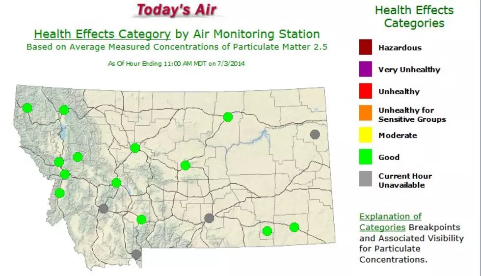 New Montana Air Quality Map Shows Hour-by-Hour Smoke Levels