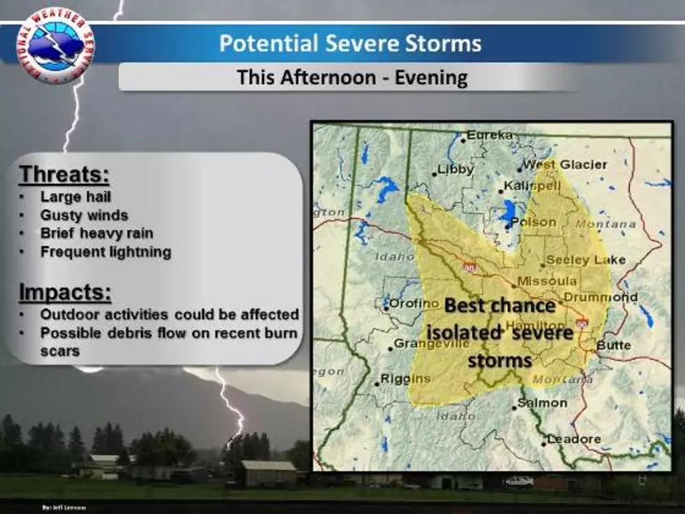 Isolated Severe Thunderstorms Possible in Missoula [AUDIO]