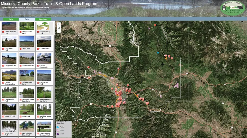 Online Mapping Tool Created by Missoula County Distinguishes Public Land, Trails and Parks Nearby