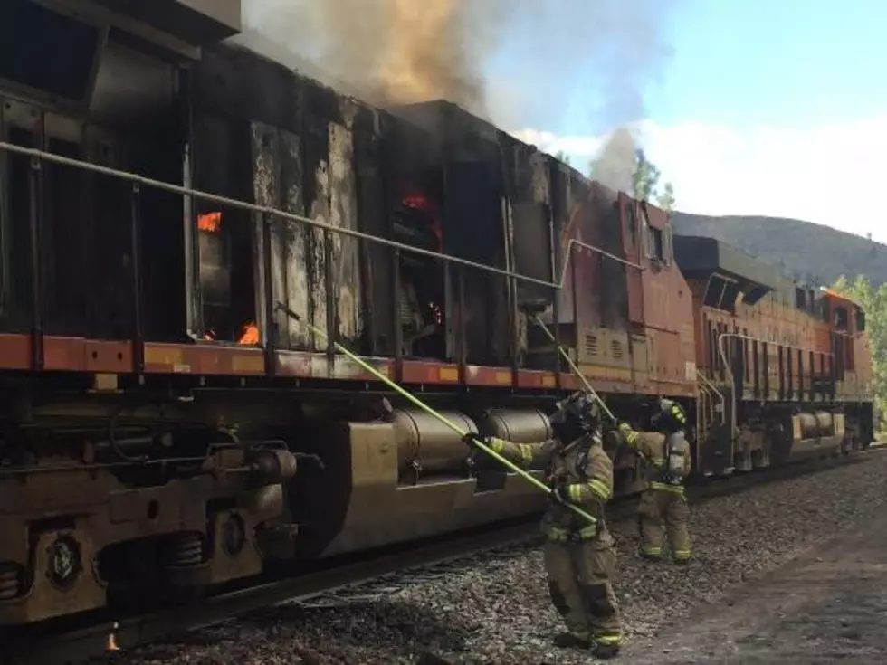 Locomotive Fire Near Alberton Stalls Four Montana Rail Link Trains
