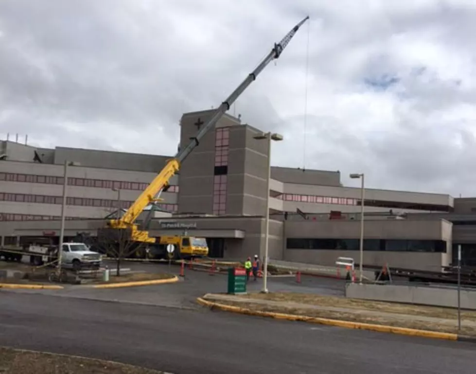 International Heart Institute Expanding – Giant Crane Blocks St. Pat’s ER Entrance Over Weekend