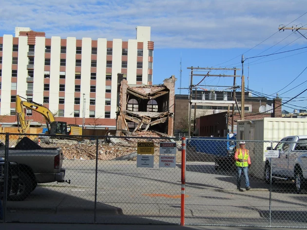 Roads Closed Near Merc as Crews Rush to Save Historic Building From Collapse