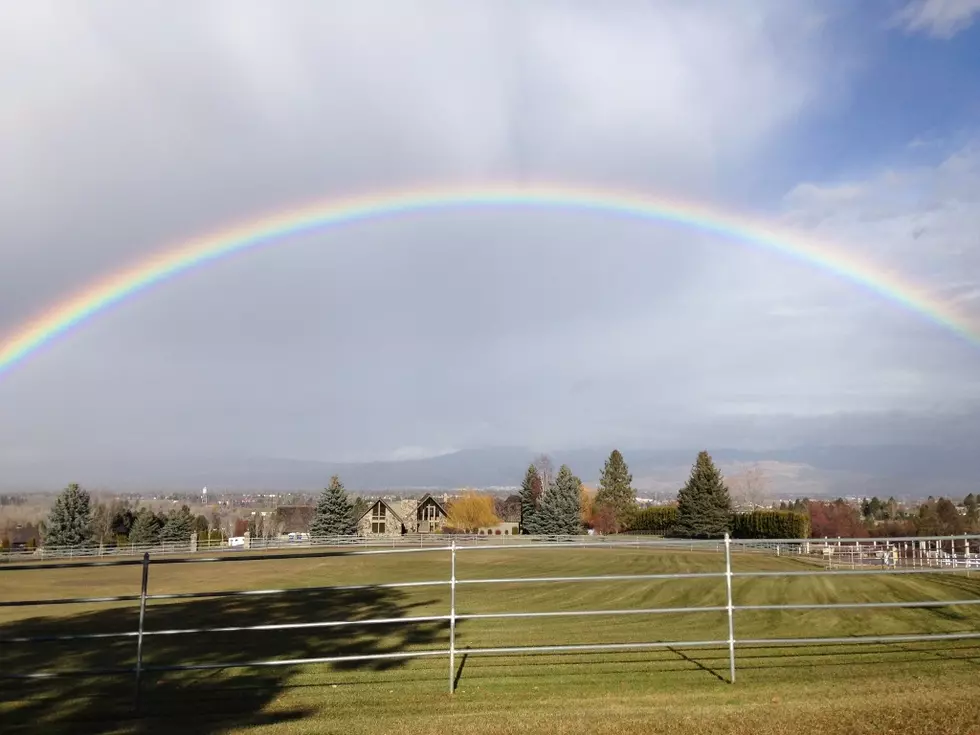 Glorious Rainbow Arches Over Missoula – Wow!!