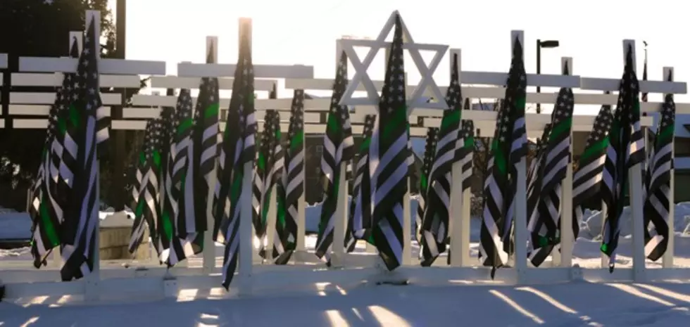 53 Veterans Green Star Suicide Flags Retired at Ceremony