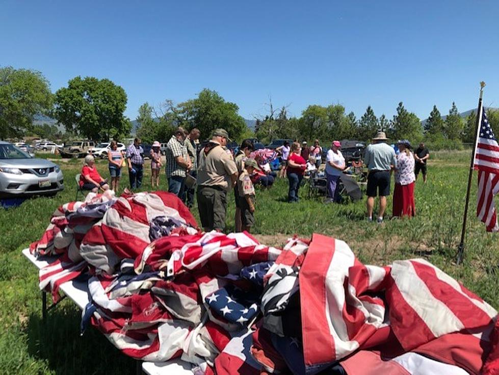 2021 Missoula American Flag Ceremony Retires over 500 Flags