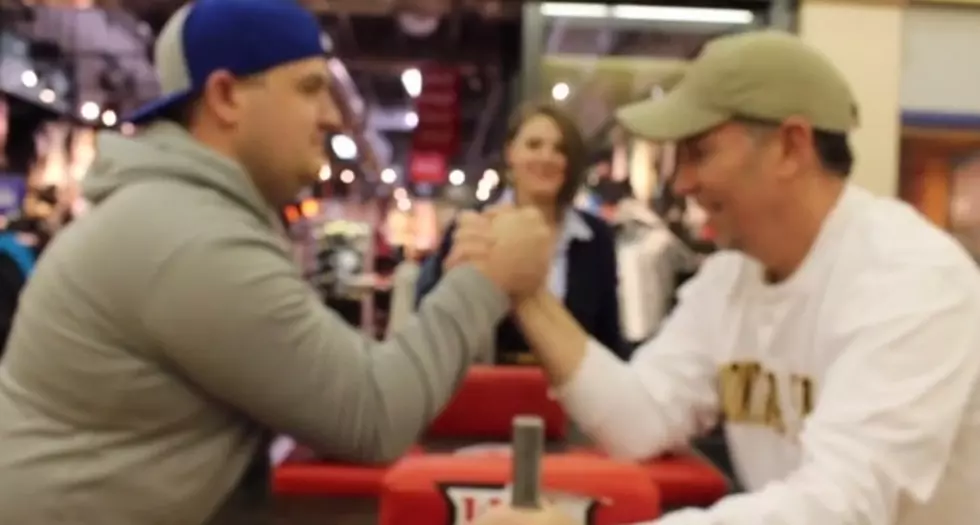 Dave vs. New Guy Joe: Arm Wrestling [VIDEO]