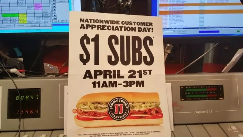 $1 Subs Today at Jimmy John&#8217;s