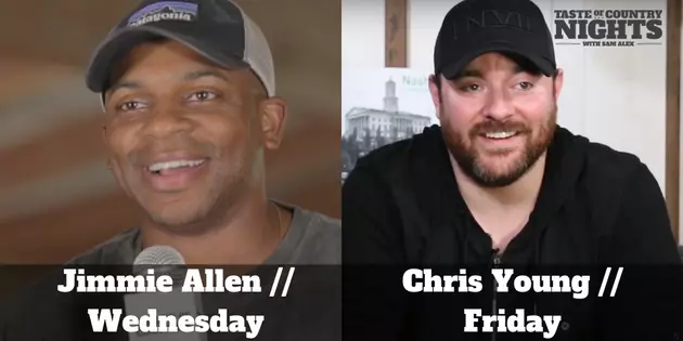 Jimmie Allen, Chris Young On Taste Of Country Nights This Week