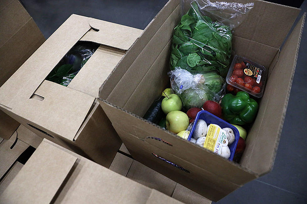 Food Bank Distributing Fresh Produce Boxes