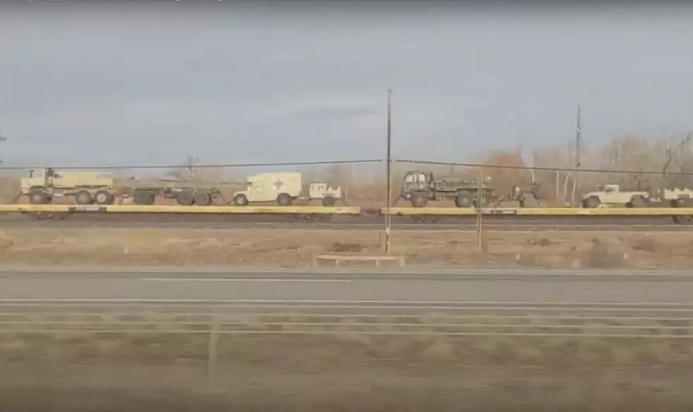 WATCH: Huge Train of Military Equipment Passes Through Billings