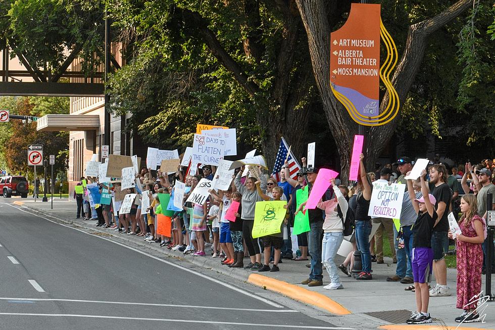 Photos: Rally for Optional Masks in Billings Schools