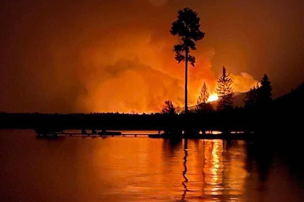 Photos: Fire on the Shore of Flathead Lake Near Polson