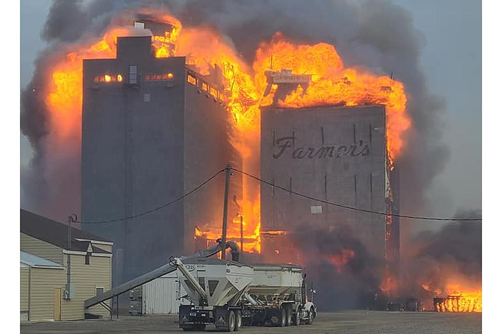 Sheriff’s Photo Shows Devastating Fire in Denton, Montana