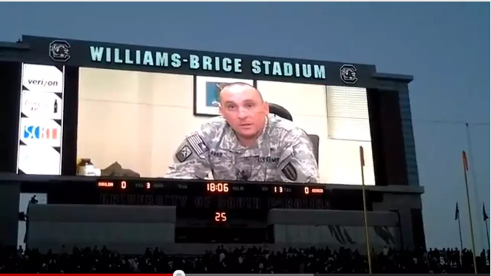 Surprise Military Homecoming At College Football Game