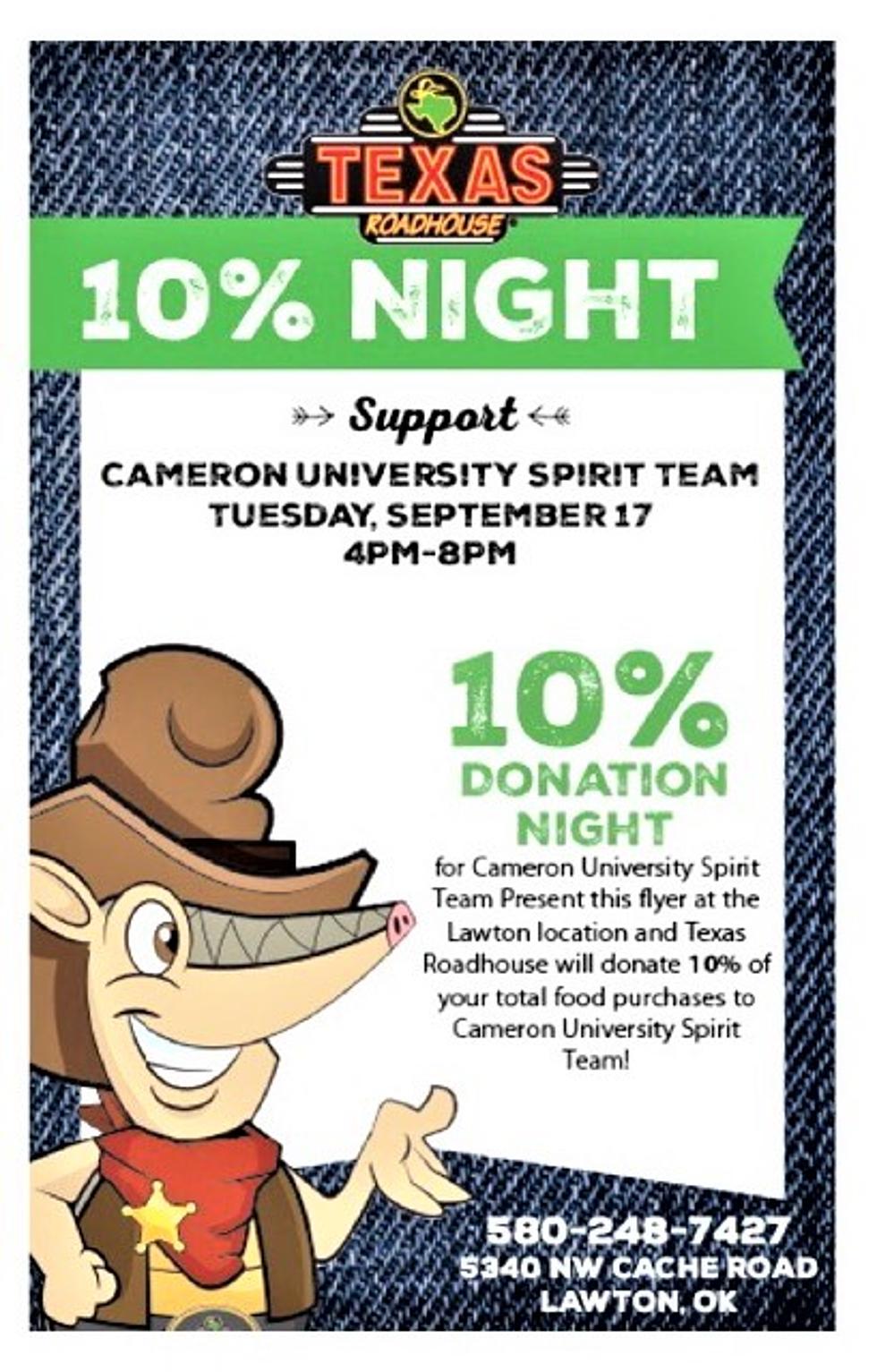 The Cameron University Spirit Team Fundraiser