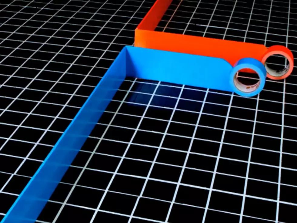 TRON Guy Recreates Film&#8217;s Racing Scene With Duct Tape [VIDEO]