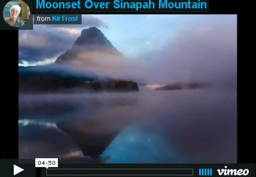 Moonset in Glacier National Park Time Lapse [WATCH]