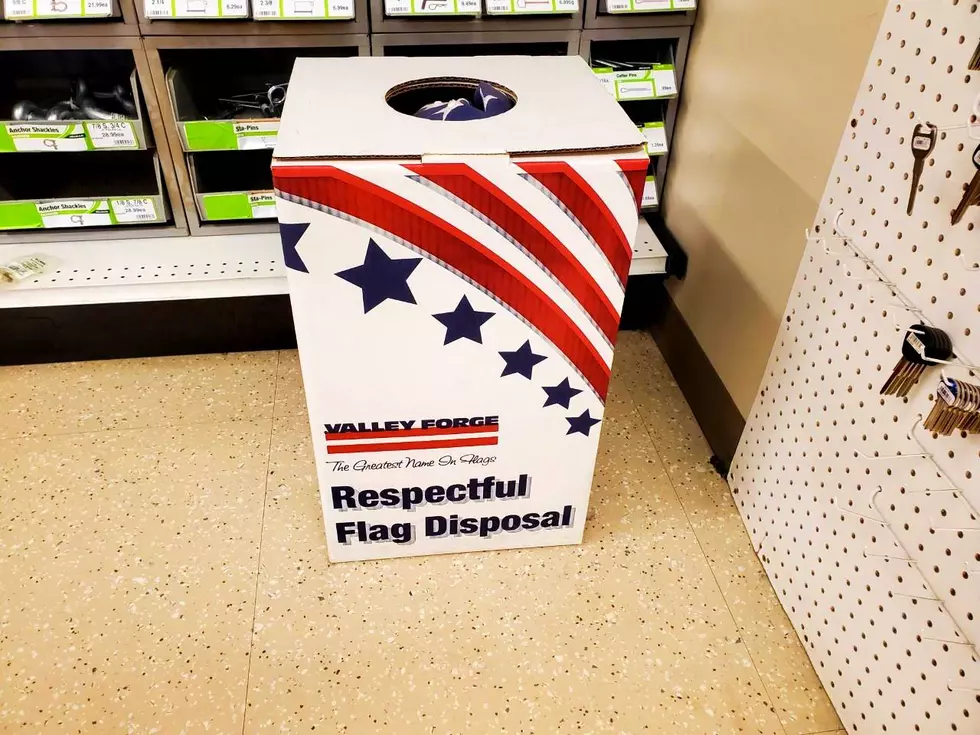 Where can you retire an American flag in Bozeman?